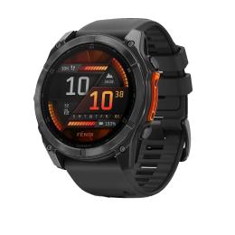 Смарт-годинник Garmin Fenix 8 51mm AMOLED Slate Gray with Black Silicone Band (010-02905-00)