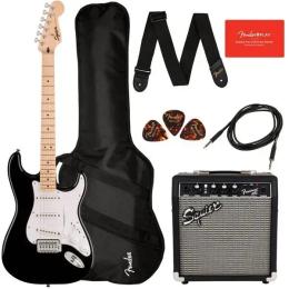 Squier by Fender SONIC STRATOCASTER PACK MN BLACK (0371720606)
