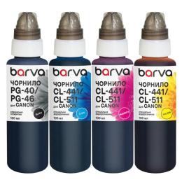 Комплект чорнил для принтера BARVA Canon PG-37/38/40/41/46/50/51/84 BK/C/M/Y 4x100 мл OneKey (CPG40-100-MP)