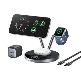 Бездротовий зарядний пристрій Anker Prime Wireless 3-in-1 Charging Station 25W (B25X7G11)