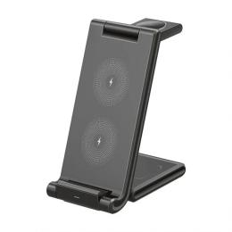 Бездротовий зарядний пристрій WALKER WH-53 Black