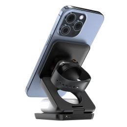 Бездротовий зарядний пристрій WALKER WH-57 Black 15W