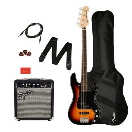Squier by Fender AFFINITY SERIES PRECISION BASS PJ PACK 3 COLOR SUNBURST (0372980600)