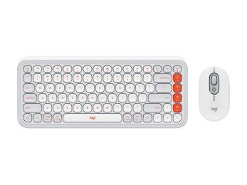 Комплект клавіатура та миша Logitech Pop Icon Combo Off White (920-013141)