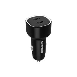 Автомобільний адаптер для телефона Canyon OnDrive 60 60W Black (CNE-CCABR3CC)