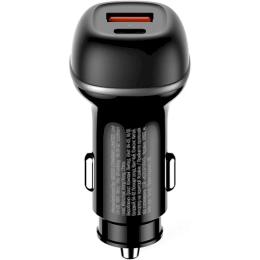 Автомобільний адаптер для телефона ColorWay CW-CHA067PD-BK Black 63W