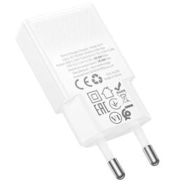 Адаптер живлення для телефона Hoco N74 Speed ultra-thin PD25W (1USB-C) White