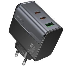 Адаптер живлення для телефона Hoco CS75A Star Speed PD70W + QC3.0 (1USB-A/2C) Midnight Black