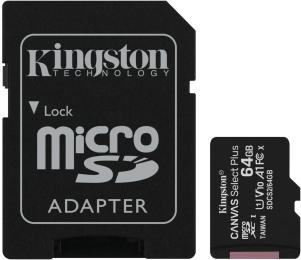 Карта памяті Kingston Canvas Select Plus SDCS2/64GB 64GB microSDXC З адаптером Class 10 (Уцінений)