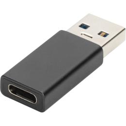 Перехідник Digitus AK-300524-000-S USB-A (тато)  -  USB-C (мама)