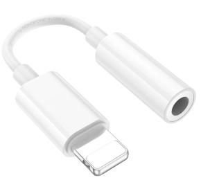 Перехідник Borofone BV21 Genuine Lightnong (тато)  -  3.5mm jack ( мама) digital audio converter White