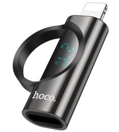 Перехідник Hoco UA32B Lightning (тато)  -  Type C (мама) Black