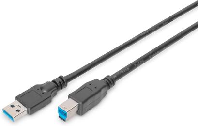 Дата-кабель Digitus AK-300115-018-S USB Type-A (тато) - USB Type-B (тато), 1.8м Black