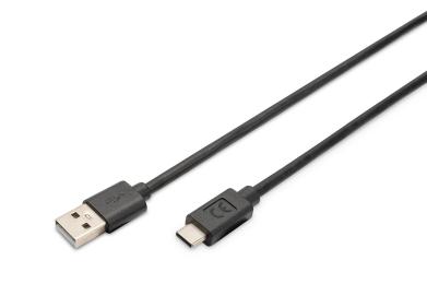 Дата-кабель Digitus AK-300148-030-S USB Type-A (тато)  -  USB Type-C (тато), 3м Black