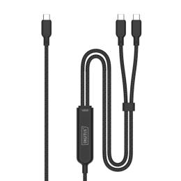 Дата-кабель Digitus AK-300170-018-S USB Type-C (тато)  -  2xUSB Type-C (тато), 1.8м Black 140W