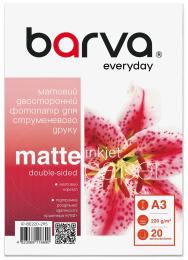 Фотопапір BARVA A3 220г Everyday Matte double-sided 20с (IP-BE220-295)