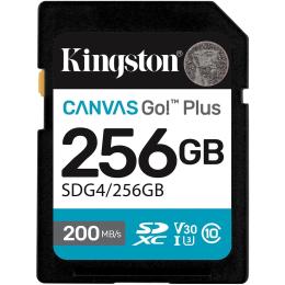 Карта памяті Kingston 256GB C10 UHS-I U3 V30 R200/W160MB/s (SDG4/256GB) (Вживаний)
