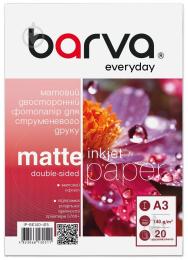 Фотопапір BARVA A3 Everyday Matte double-sided 140 g/m2 20c (IP-BE140-415)