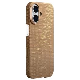 Чохол-накладка Pitaka Edge Ultra-Slim Case with PitaTap for iPhone 17 Golden Glint (KI1701AG)