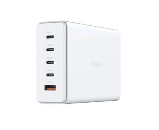 Адаптер живлення для телефона D-Link DCF-241 240Вт GaN 4хUSB-С, 1xUSB-A White