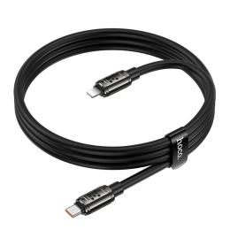 Дата-кабель Hoco U143 Joy Type-C (тато)  -  Lightning (тато), 1.2m Black 27W