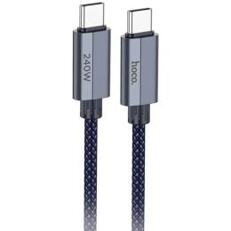 Дата-кабель Hoco U134 Primero Type-C (тато)  -  Type-C (тато), 1.8m Dark Blue 240W