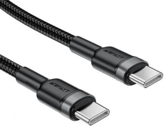 Дата-кабель Acefast C22-03 Type-C (тато)  -  Type-C (тато), 1.2m Black 60W