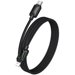 Дата-кабель Hoco U146 Mundo Type-C (тато)  -  Lightning (тато), 1.2m Black 30W