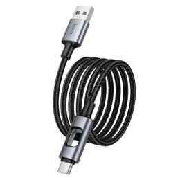 Дата-кабель Hoco U144 New USB (тато)  -  Type-C (тато), 1.2m Black 3A