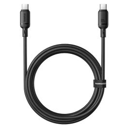 Дата-кабель Baseus Silky Series OS Fast Charging Type-C (тато)  -  Type-C (тато), 1m Cluster Black 100W (P10377704)