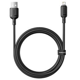 Дата-кабель Baseus Silky Series OS Fast Charging USB Type-A (тато)  -  Lightning (тато), 2m Cluster Black 2.4A (P1037770)