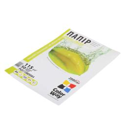 Фотопапір ColorWay PGS115-50 White А4, 50л, глянцевий, самоклеючий, 115г/м