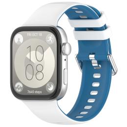 Ремінець для смарт-годинника ArmorStandart Silicone для Huawei Watch Fit 3/4 /4 Pro White Blue (ARM89076)