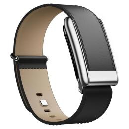 Ремінець для фітнес-браслету ArmorStandart Leather Loop для Whoop 5.0/MG Black with Siver (ARM90087)