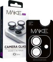 Захисне скло для камери Make Apple iPhone 17 Camera Glass White (MGC-AI17WH)