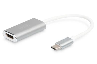 Перехідник Digitus USB-C (тато) - HDMI (мама) 0.2м Gray (DA-70836)