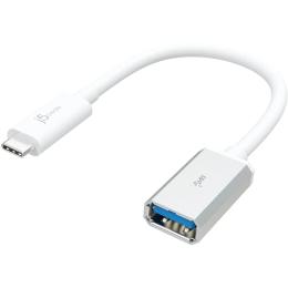 Перехідник J5create USB-C (тато) - USB (мама) 0.10м White (JUCX05-N)