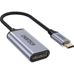 Перехідник Choetech USB Type-C (тато) на DP (мама) 20 см (HUB-H11-GY-V2)