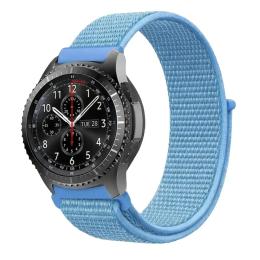 Ремінець для смарт-годинника BeCover Nylon Style для Samsung Galaxy Watch 42/Watch Active/Active 2 40/44mm/Watch 3 41mm Aqua Blue (714994)