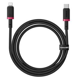 Дата-кабель Baseus Dura Series Type-C (тато) - Lightning (тато) 20W 1m Black Red (P10377800U01-01)