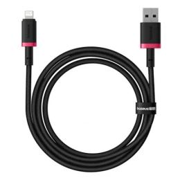 Дата-кабель Baseus Dura Series USB (тато)  -  Lightning (тато), 2m Black Red 2.4A (P10377801U01-03)