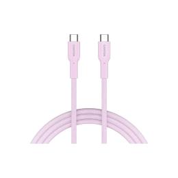 Дата-кабель Canyon OnWire 60CL USB Type-C (тато)  -  USB Type-C (тато), 1m Pink 60W (CND-CCAP60AB10PK)