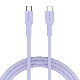 Дата-кабель Canyon OnWire 60CL USB Type-C (тато)  -  USB Type-C (тато), 1m Purple 60W (CND-CCAP60AB10PU)
