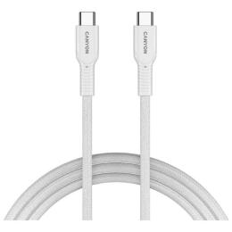 Дата-кабель Canyon OnWire 60CL USB Type-C (тато)  -  USB Type-C (тато), 1m White 60W (CND-CCAP60AB10W)