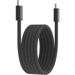 Дата-кабель Canyon OnWire 60MG USB Type-C (тато)  -  USB Type-C (тато), 1m Black 60W (CND-CCMG60AB15B)