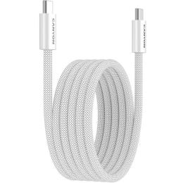 Дата-кабель Canyon OnWire 60MG USB Type-C (тато)  -  USB Type-C (тато), 1m White 60W (CND-CCMG60AB15W)