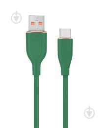 Дата-кабель Cablexpert Premium Silicon USB Type-A (тато)  -  USB Type-C (тато), 1.5 м Green (CC-USB2S-AMCM-1.5M-G)