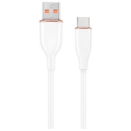 Дата-кабель Cablexpert Premium Silicon USB Type-A (тато)  -  USB Type-C (тато), 1.5 м White (CC-USB2S-AMCM-1.5M-W)