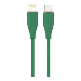 Дата-кабель Cablexpert Premium Silicon USB Type-C (тато)  -  Lightning (тато), 1.5 м Green (CC-USB2S-CM8PM-1.5M-G)