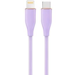 Дата-кабель Cablexpert Premium Silicon USB Type-C (тато)  -  Lightning (тато), 1.5 м Purple (CC-USB2S-CM8PM-1.5M-P)